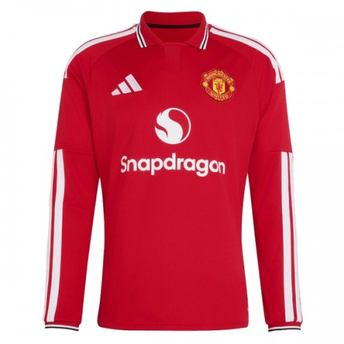 Officiële Voetbalshirt Manchester United Thuis 2026-27 Lange Mouw - Heren Officiële Voetbalshirt Manchester United Thuis 2026-27 Lange Mouw - Heren