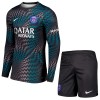 Officiële Voetbalshirt + Korte Broek Doelman Paris Saint-Germain Thuis 2026-27 Lange Mouw - Kids