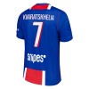 Officiële Voetbalshirt + Korte Broek Paris Saint-Germain Kvaratskhelia 7 Thuis 2026-27 - Kids
