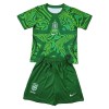 Officiële Voetbalshirt + Korte Broek Doelman Brazilië Thuis WK 2026 Groene - Kids