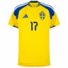 Officiële Voetbalshirt Zweden Gyokeres 17 Thuis WK 2026 - Heren