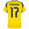 Officiële Voetbalshirt Zweden Gyokeres 17 Thuis WK 2026 - Heren
