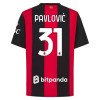 Officiële Voetbalshirt AC Milan Pavlovic 31 Thuis 2026-27 - Heren