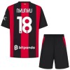 Officiële Voetbalshirt + Korte Broek AC Milan Nkunku 18 Thuis 2026-27 - Kids