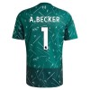 Officiële Voetbalshirt + Korte Broek Doelman Liverpool A. Becker 1 Thuis 2026-27 Groene - Kids