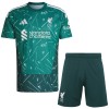 Officiële Voetbalshirt + Korte Broek Doelman Liverpool Thuis 2026-27 Groene - Kids