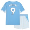 Officiële Voetbalshirt + Korte Broek Manchester City Haaland 9 Thuis 2026-27 - Kids