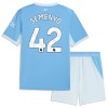 Officiële Voetbalshirt + Korte Broek Manchester City Semenyo 42 Thuis 2026-27 - Kids Officiële Voetbalshirt + Korte Broek Manchester City Semenyo 42 Thuis 2026-27 - Kids
