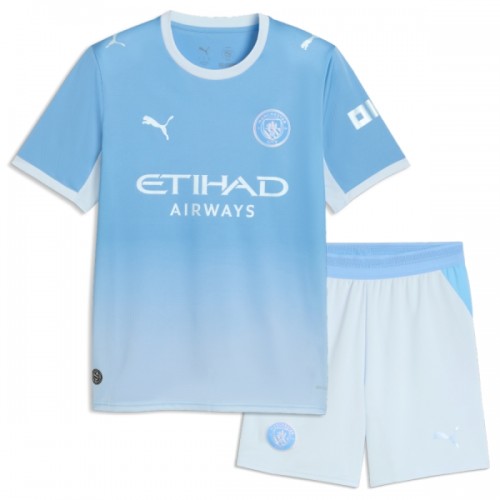 Officiële Voetbalshirt + Korte Broek Manchester City Thuis 2026-27 - Kids Officiële Voetbalshirt + Korte Broek Manchester City Thuis 2026-27 - Kids