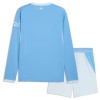 Officiële Voetbalshirt + Korte Broek Manchester City Thuis 2026-27 Lange Mouw - Kids