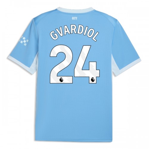 Officiële Voetbalshirt Manchester City Gvardiol 24 Thuis 2026-27 - Heren Officiële Voetbalshirt Manchester City Gvardiol 24 Thuis 2026-27 - Heren