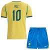 Officiële Voetbalshirt + Korte Broek Brazilië Pele 10 Thuis WK 2026 - Kids