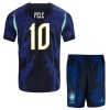 Officiële Voetbalshirt + Korte Broek Brazilië Pele 10 Uit WK 2026 - Kids