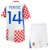 Officiële Voetbalshirt + Korte Broek Kroatië Perišić 14 Thuis WK 2026 - Kids