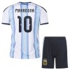 Officiële Voetbalshirt + Korte Broek Argentinië Maradona 10 Thuis WK 2026 - Kids