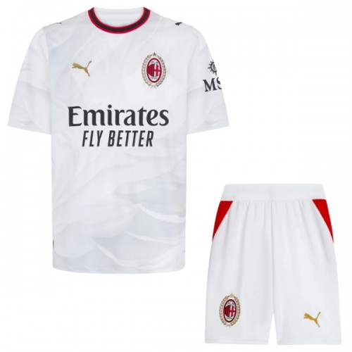 Officiële Voetbalshirt + Korte Broek AC Milan Uit 2026-27 - Kids Officiële Voetbalshirt + Korte Broek AC Milan Uit 2026-27 - Kids