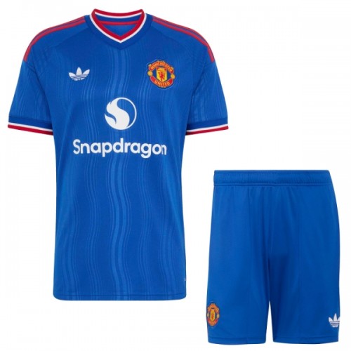 Officiële Voetbalshirt + Korte Broek Manchester United Uit 2026-27 - Kids Officiële Voetbalshirt + Korte Broek Manchester United Uit 2026-27 - Kids