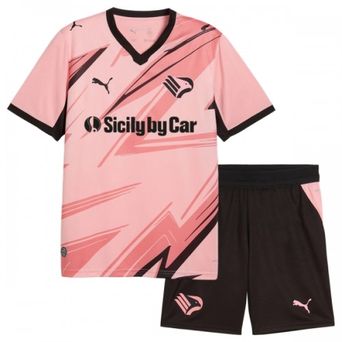 Officiële Voetbalshirt + Korte Broek Palermo Thuis 2026-27 - Kids Officiële Voetbalshirt + Korte Broek Palermo Thuis 2026-27 - Kids
