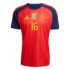 Officiële Voetbalshirt + Korte Broek Spanje 2 Stars Rodrigo 16 Thuis WK 2026 - Kids