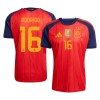 Officiële Voetbalshirt Spanje 2 Stars Rodrigo 16 Thuis WK 2026 - Heren Officiële Voetbalshirt Spanje 2 Stars Rodrigo 16 Thuis WK 2026 - Heren