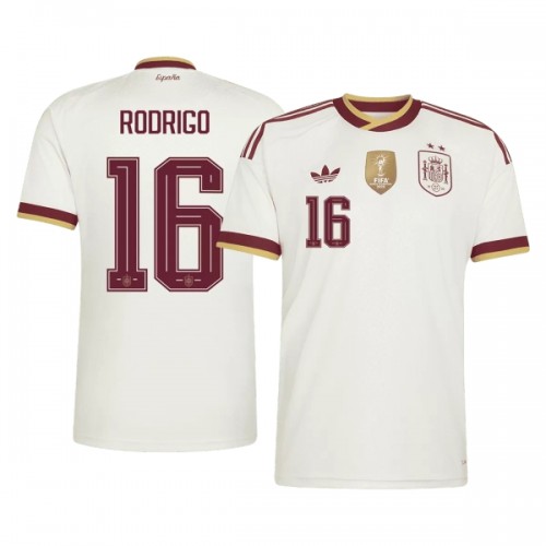Officiële Voetbalshirt Spanje 2 Stars Rodrigo 16 Uit WK 2026 - Heren Officiële Voetbalshirt Spanje 2 Stars Rodrigo 16 Uit WK 2026 - Heren