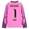 Officiële Voetbalshirt Doelman Borussia Dortmund Kobel 1 Uit 2026-27 Lange Mouw Roze - Heren Officiële Voetbalshirt Doelman Borussia Dortmund Kobel 1 Uit 2026-27 Lange Mouw Roze - Heren