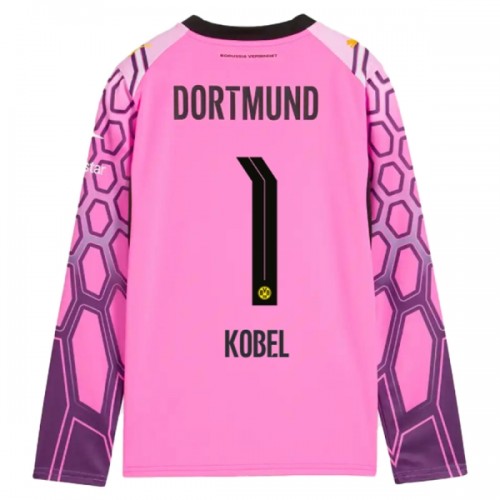 Officiële Voetbalshirt Doelman Borussia Dortmund Kobel 1 Uit 2026-27 Lange Mouw Roze - Heren Officiële Voetbalshirt Doelman Borussia Dortmund Kobel 1 Uit 2026-27 Lange Mouw Roze - Heren