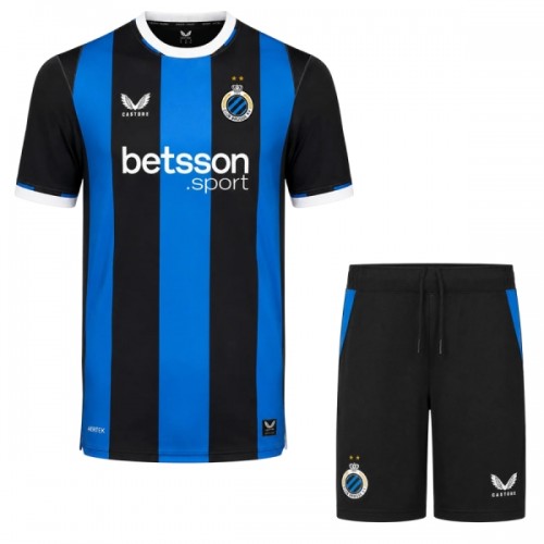 Officiële Voetbalshirt + Korte Broek Club Brugge Thuis 2026-27 - Kids Officiële Voetbalshirt + Korte Broek Club Brugge Thuis 2026-27 - Kids