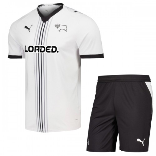 Officiële Voetbalshirt + Korte Broek Derby County Thuis 2026-27 - Kids Officiële Voetbalshirt + Korte Broek Derby County Thuis 2026-27 - Kids