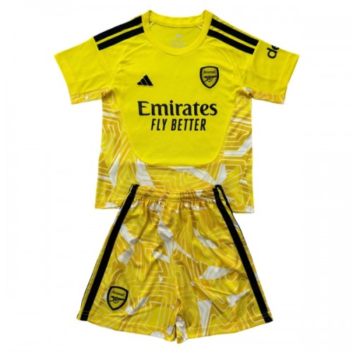 Officiële Voetbalshirt + Korte Broek Doelman Arsenal 2026-27 Gele - Kids Officiële Voetbalshirt + Korte Broek Doelman Arsenal 2026-27 Gele - Kids
