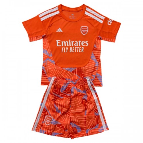 Officiële Voetbalshirt + Korte Broek Doelman Arsenal 2026-27 Oranje - Kids Officiële Voetbalshirt + Korte Broek Doelman Arsenal 2026-27 Oranje - Kids