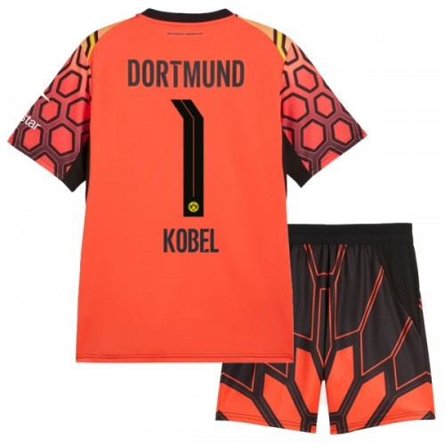 Officiële Voetbalshirt + Korte Broek Doelman Borussia Dortmund Kobel 1 Thuis 2026-27 Oranje - Kids Officiële Voetbalshirt + Korte Broek Doelman Borussia Dortmund Kobel 1 Thuis 2026-27 Oranje - Kids