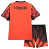 Officiële Voetbalshirt + Korte Broek Doelman Borussia Dortmund Thuis 2026-27 Oranje - Kids
