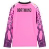 Officiële Voetbalshirt + Korte Broek Doelman Borussia Dortmund Uit 2026-27 Lange Mouw Roze - Kids