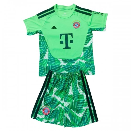 Officiële Voetbalshirt + Korte Broek Doelman FC Bayern München 2026-27 Groene - Kids Officiële Voetbalshirt + Korte Broek Doelman FC Bayern München 2026-27 Groene - Kids