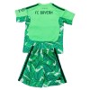Officiële Voetbalshirt + Korte Broek Doelman FC Bayern München 2026-27 Groene - Kids
