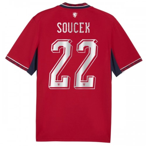 Officiële Voetbalshirt Tsjechië Soucek 22 Thuis WK 2026 - Heren Officiële Voetbalshirt Tsjechië Soucek 22 Thuis WK 2026 - Heren