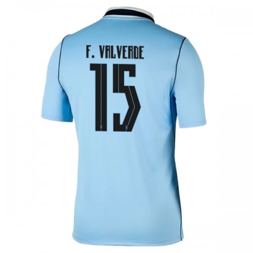 Officiële Voetbalshirt Uruguay Federico Valverde 15 Thuis WK 2026 - Heren Officiële Voetbalshirt Uruguay Federico Valverde 15 Thuis WK 2026 - Heren