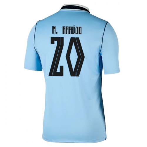 Officiële Voetbalshirt Uruguay Maximiliano Araujo 20 Thuis WK 2026 - Heren Officiële Voetbalshirt Uruguay Maximiliano Araujo 20 Thuis WK 2026 - Heren