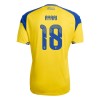 Officiële Voetbalshirt Zweden Ayari 18 Thuis WK 2026 - Heren Officiële Voetbalshirt Zweden Ayari 18 Thuis WK 2026 - Heren