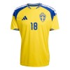 Officiële Voetbalshirt Zweden Ayari 18 Thuis WK 2026 - Heren