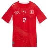 Officiële Voetbalshirt Zwitserland Vargas 17 Thuis WK 2026 - Heren