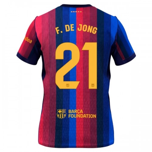 Officiële Voetbalshirt FC Barcelona Frenkie de Jong 21 Thuis 2026-27 - Heren Officiële Voetbalshirt FC Barcelona Frenkie de Jong 21 Thuis 2026-27 - Heren