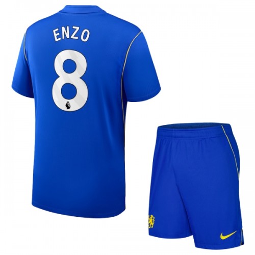 Officiële Voetbalshirt + Korte Broek Chelsea Enzo 8 Thuis 2026-27 - Kids Officiële Voetbalshirt + Korte Broek Chelsea Enzo 8 Thuis 2026-27 - Kids