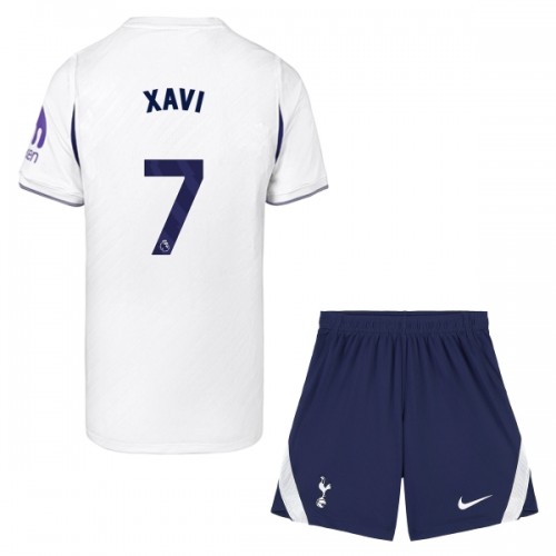 Officiële Voetbalshirt + Korte Broek Tottenham Hotspur Xavi 7 Thuis 2026-27 - Kids Officiële Voetbalshirt + Korte Broek Tottenham Hotspur Xavi 7 Thuis 2026-27 - Kids