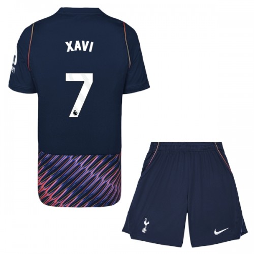 Officiële Voetbalshirt + Korte Broek Tottenham Hotspur Xavi 7 Uit 2026-27 - Kids Officiële Voetbalshirt + Korte Broek Tottenham Hotspur Xavi 7 Uit 2026-27 - Kids