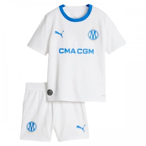 Officiële Voetbalshirt + Korte Broek Olympique de Marseille Thuis 2026-27 - Kids Officiële Voetbalshirt + Korte Broek Olympique de Marseille Thuis 2026-27 - Kids