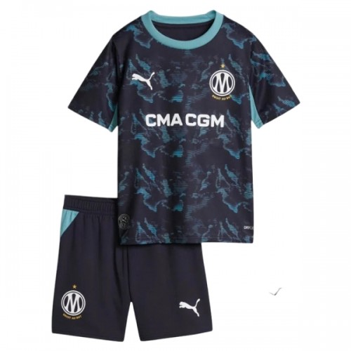 Officiële Voetbalshirt + Korte Broek Olympique de Marseille Uit 2026-27 - Kids Officiële Voetbalshirt + Korte Broek Olympique de Marseille Uit 2026-27 - Kids