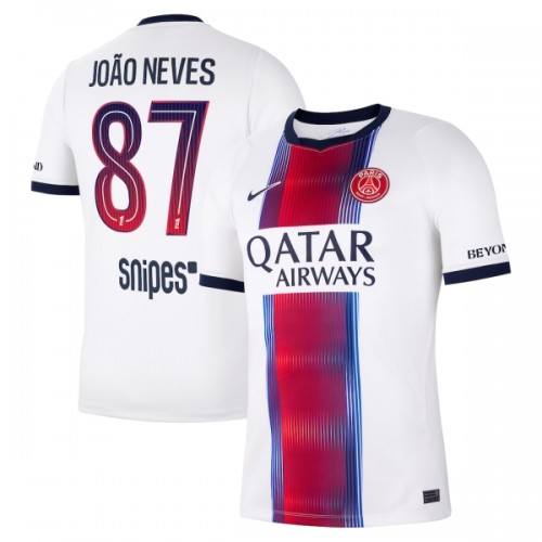 Officiële Voetbalshirt Paris Saint-Germain Joao Neves 87 Uit 2026-27 - Heren Officiële Voetbalshirt Paris Saint-Germain Joao Neves 87 Uit 2026-27 - Heren