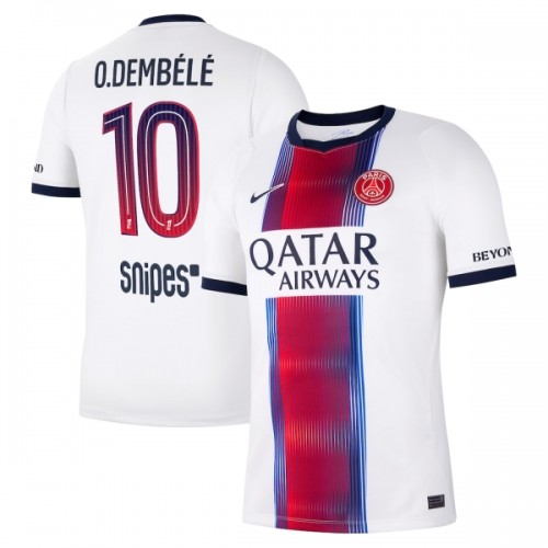 Officiële Voetbalshirt Paris Saint-Germain O. Dembele 10 Uit 2026-27 - Heren Officiële Voetbalshirt Paris Saint-Germain O. Dembele 10 Uit 2026-27 - Heren